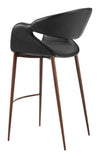 Limay Barstool Black & Walnut