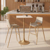 Desi Barstool Beige & Gold — Set of 2