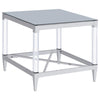 Lindley - Square Tempered Mirror Acrylic Table