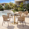 Batu Dining Table Black & Gold