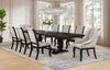 Phelps 9-piece Rectangular Dining Table Set Distressed Noir — product view 1