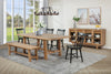 Middleton 6-piece Extension Leaf Dining Set Brown and Black — product view 1
