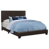 Dorian Faux Leather Upholstered Queen Panel Bed Brown — product view 1