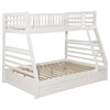 Ashton 2-drawer Wood Twin Over Full Bunk Bed White — product view 1