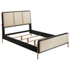 Arini 56-inch Queen Panel Bed Cream and Black — product view 1