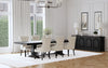 Florence 7-piece 126-inch Extension Dining Table Set Distressed Black — product view 1