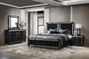 Ravenne 4-piece Velvet Upholstered Queen LED Bedroom Set Black — product view 1