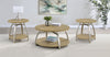 Dacre 3-piece Round Coffee and End Table Set Greige — product view 1