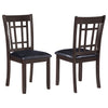 Lavon Wood Dining Side Chair Black and Espresso (Set of 2) — product view 1