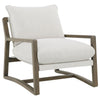 Geneva Boucle Upholstered Wood Arm Accent Chair Sand — product view 1