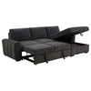 Pastrana Upholstered Sleeper Sectional Sofa RAF Chaise Grey — product view 1