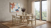Strouse 5-piece Dining Set Cream and Natural Oak — product view 1