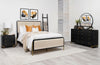 Arini 4-piece California King Bedroom Set Cream and Black — product view 1