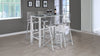Tolbert 5-piece Bar Set with Acrylic Chairs Clear and Chrome — product view 1