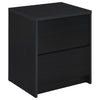 Westpark 2-drawer Nightstand LED Lights and USB Black — product view 1