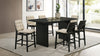 Decker 7-piece 70-inch Rectangular Counter Height Dining Set Cream and Black — product view 1