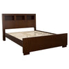 Jessica Wood Queen LED Storage Bookcase Bed Cappuccino — product view 1
