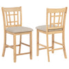 Lavon Wood Counter Height Dining Chair Linen and Light Oak (Set of 2) — product view 1