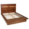 Winslow Wood Queen Panel Bed Smokey Walnut and Coffee Bean — product view 1