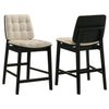 Redbridge Upholstered Counter Chair Cream and Black (Set of 2) — product view 1