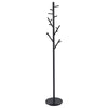 Clover 18 Hook Freestanding Metal Coat Rack Hat Hanger Black — product view 1
