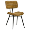 Misty Leather Upholstered Dining Side Chair Camel (Set of 2) — product view 1