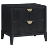 Brookmead 2-drawer Nightstand Black — product view 1