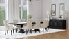 Florence 9-piece 126-inch Extension Dining Table Set Distressed Black — product view 1