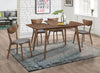 Alfredo 5-piece Butterfly Leaf Dining Set Natural Walnut — product view 1