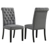 Alana Fabric Upholstered Dining Side Chair Grey (Set of 2) — product view 1