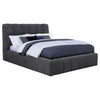Nollet 48-inch Upholstered Queen Panel Platform Bed Grey — product view 1