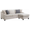Mcloughlin Upholstered Sloped Arm Sectional Sofa Platinum — product view 1