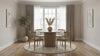 Hamlyn 5-piece Round Wood Dining Set Wheat and Natural Oak — product view 1
