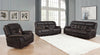 Greer 3-piece Upholstered Reclining Sofa Set Brown — product view 1