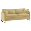 Corliss Upholstered Curved Track Arm Sofa Camel — product view 1