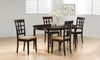 Gabriel 5-piece Extension Leaf Dining Table Set Cappuccino — product view 1