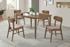 Dortch 5-piece Oval Solid Wood Dining Set Walnut — product view 1