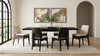 Decker 7-piece 82-inch Rectangular Dining Set Cream and Black — product view 1