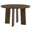 Strouse 47-inch Round Wood Dining Room Table Walnut — product view 1