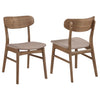 Dortch Dining Side Chair Walnut and Brown (Set of 2) — product view 1