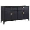 Brookmead 4-door Sideboard Buffet Storage Cabinet Black — product view 1