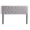 Weekender Mid-Rise Diamond-Tufted Upholstered Headboard