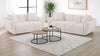 Destino 2-piece Chenille Splayed Arm Sofa Set Greige — product view 1