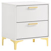 Kendall 2-drawer Nightstand White — product view 1