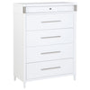Gracemont 5-drawer Bedroom Chest of Drawers White — product view 1