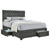 Soledad Upholstered Queen Storage Panel Bed Grey — product view 1