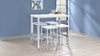 Natividad 5-piece Pub Height Bar Table Set White High Gloss — product view 1