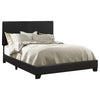 Dorian Faux Leather Upholstered Queen Panel Bed Black — product view 1