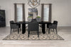 Catherine 5-piece Rectangular Dining Table Set Black — product view 1