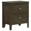 Wilkes 2-drawer Nightstand Bedside Table Dark Cocoa — product view 1
